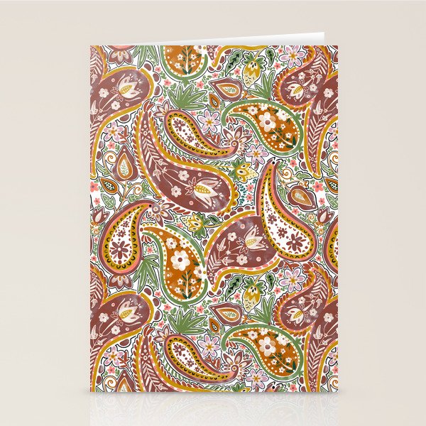Rustic Paisley Delight Stationery Card Gallery Image 2