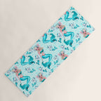 Pinup Mermaid with Merkittens Yoga Mat Gallery Image 1