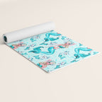Pinup Mermaid with Merkittens Yoga Mat Gallery Image 2