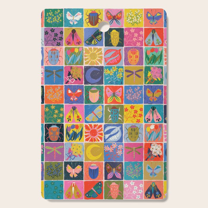 Summer Quilt Cutting Board Gallery Image 1