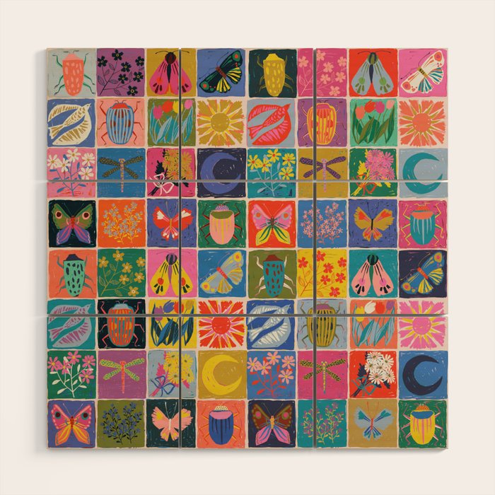 Summer Quilt Wood Wall Art Gallery Image 1