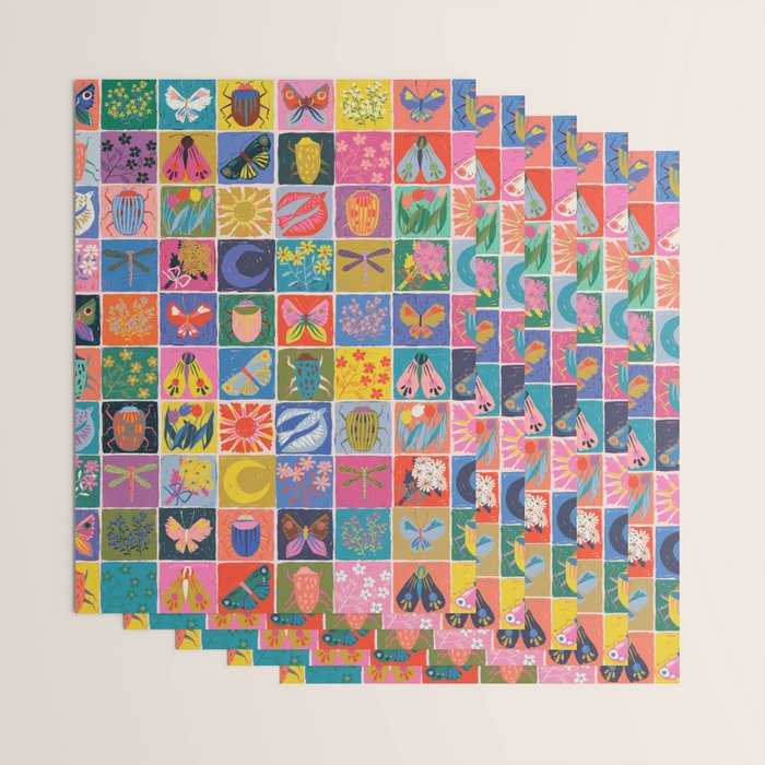 Summer Quilt Wrapping Paper Gallery Image 3