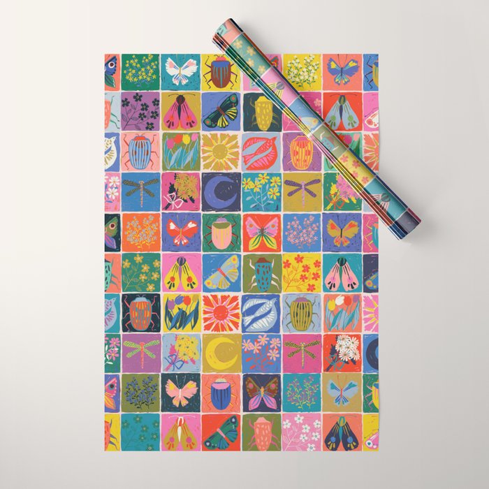 Summer Quilt Wrapping Paper Gallery Image 1