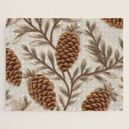 Holiday Decorative Pinecone Jigsaw Puzzle Gallery Image 1