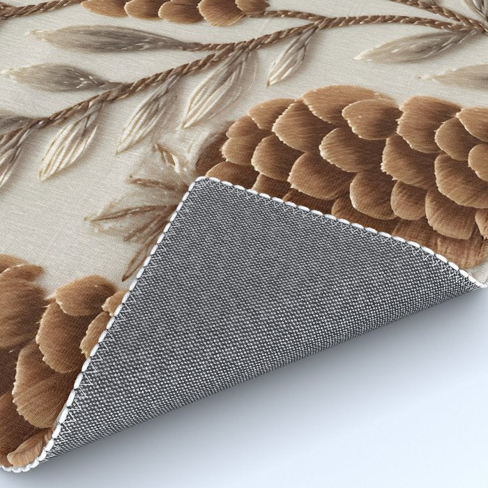 Holiday Decorative Pinecone Rug Gallery Image 4