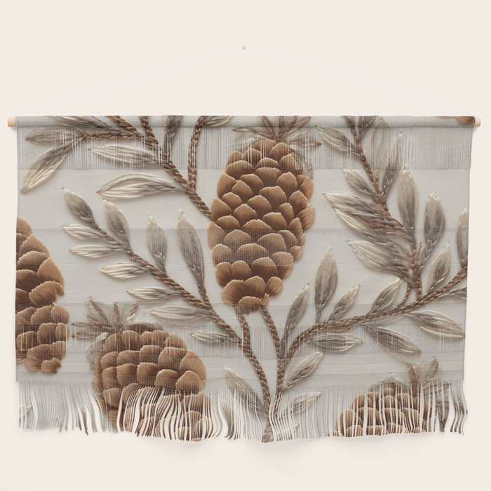 Holiday Decorative Pinecone Wall Hanging Gallery Image 1