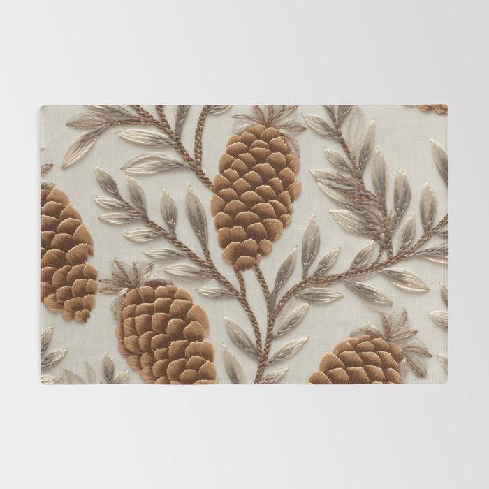 Holiday Decorative Pinecone Rug Gallery Image 2