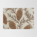 Holiday Decorative Pinecone Rug Gallery Image 2