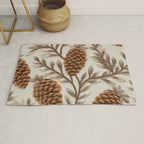Holiday Decorative Pinecone Rug Gallery Image 1