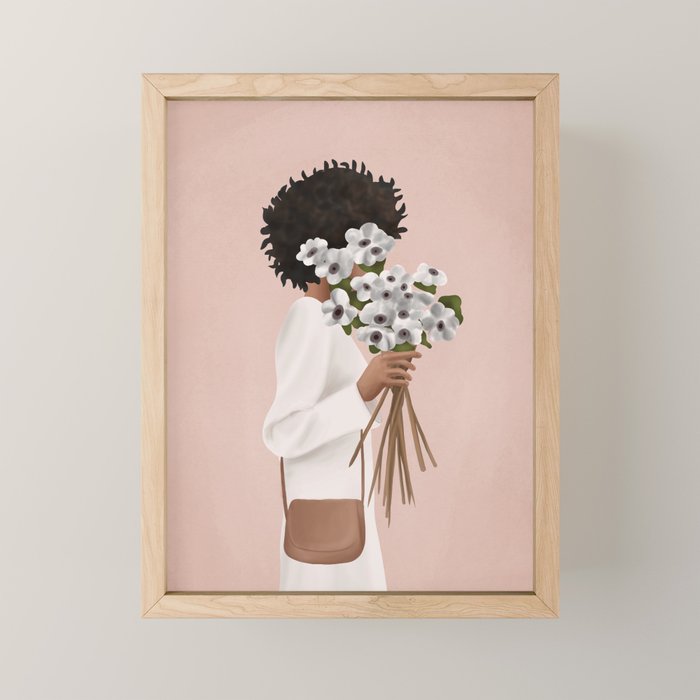 Bouquet of Flowers Mini Art Print Gallery Image 1