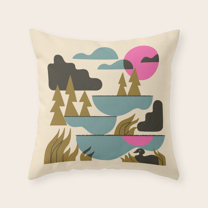 Northern Lakes Throw Pillow Gallery Image 6