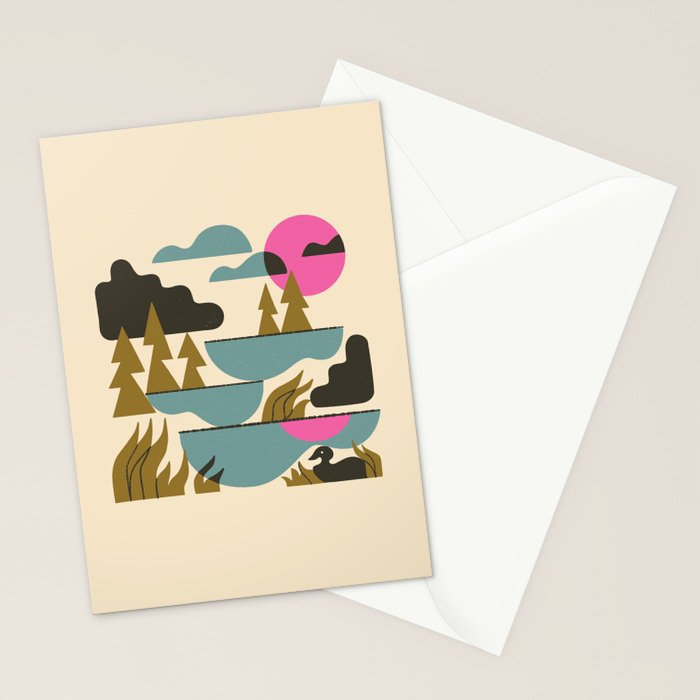 Northern Lakes Stationery Card Gallery Image 2