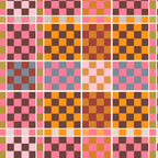 Vibrant Checkered Grid Coffee Mug Gallery Image 2