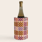 Vibrant Checkered Grid Wine Chiller Gallery Image 2