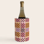 Vibrant Checkered Grid Wine Chiller Gallery Image 3