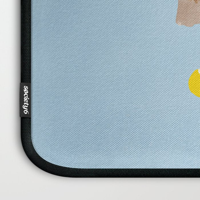 Dogs and a Tennis Ball - Brown and Blue Laptop Sleeve Gallery Image 3