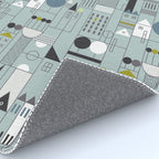 City life blocks blue teal Rug Gallery Image 4