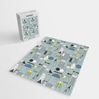 City life blocks blue teal Jigsaw Puzzle Gallery Image 2