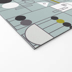 City life blocks blue teal Welcome Mat Gallery Image 2