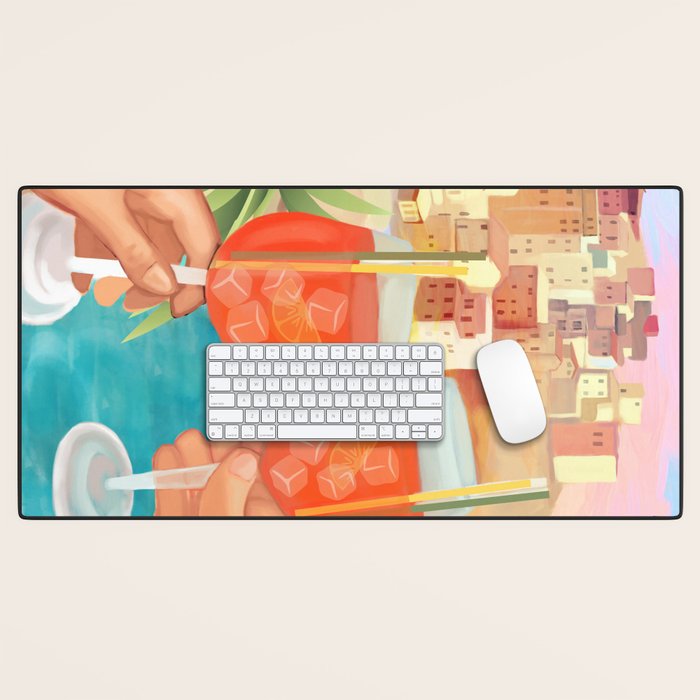 Aperol Sunset Desk Mat Gallery Image 1