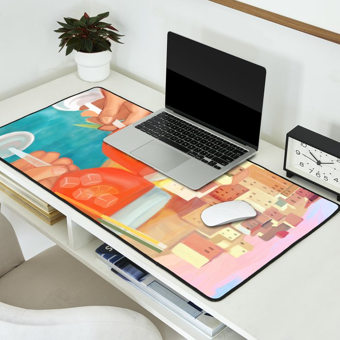 Aperol Sunset Desk Mat Gallery Image 2