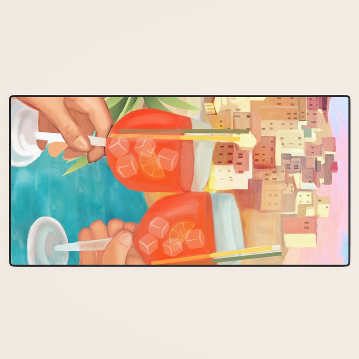 Aperol Sunset Desk Mat Gallery Image 3