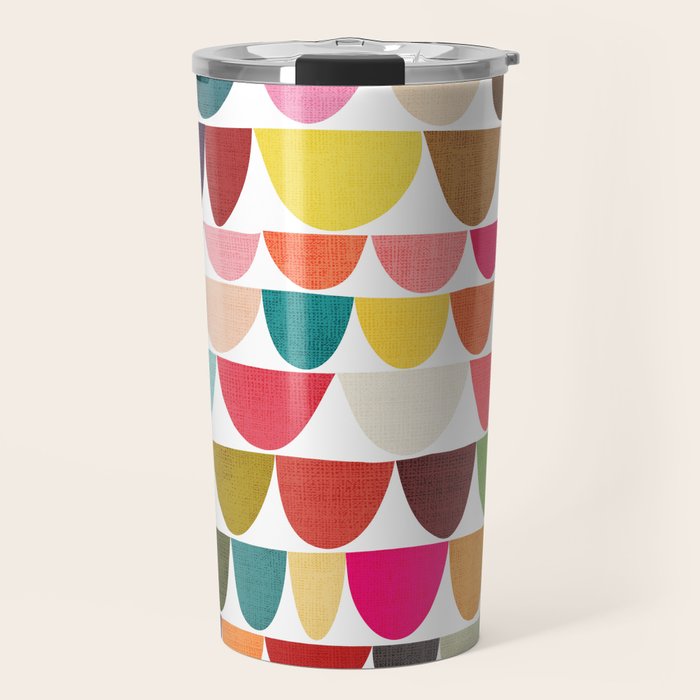 Fish scales pattern Travel Mug Gallery Image 1