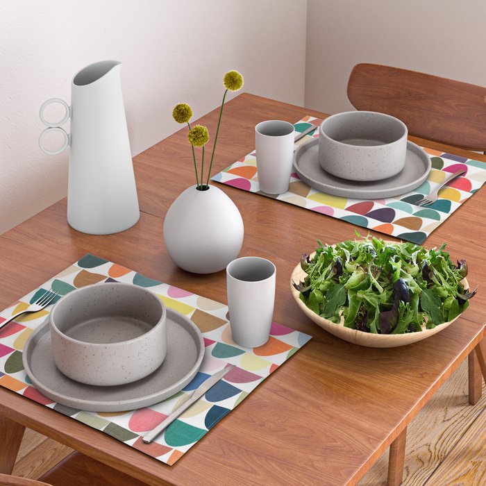 Fish scales pattern Placemat Gallery Image 2