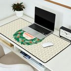 Happy Holidays Christmas Wreath Desk Mat Gallery Image 2