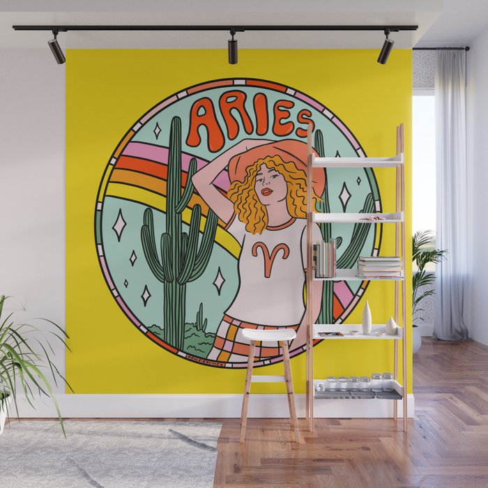 Aries Cowgirl Wall Mural Gallery Image 1