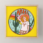 Aries Cowgirl Mini Art Print Gallery Image 1