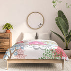 Multi Color Leopards in Pagoda Forest Comforter Gallery Image 3