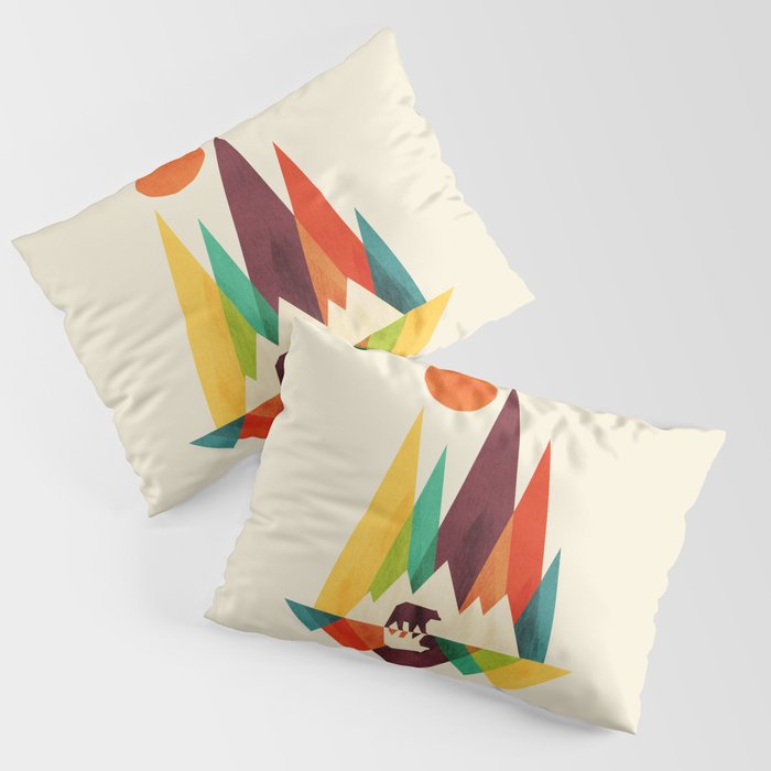 Bear In Whimsical Wild Pillow Sham Gallery Image 3