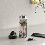 Bike in Paris Pink City Photography  Water Bottle Gallery Image 4