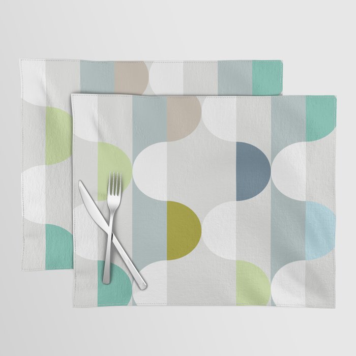 City life facade soft grey Placemat Gallery Image 1