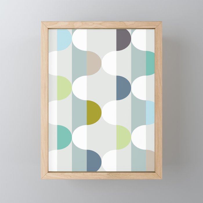 City life facade soft grey Mini Art Print Gallery Image 1