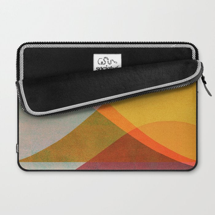 Abstraction_SUNSET_LANDSCAPE_POP_ART_Minimalism_018X Laptop Sleeve Gallery Image 2