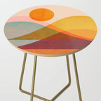 Abstraction_SUNSET_LANDSCAPE_POP_ART_Minimalism_018X Side Table Gallery Image 2