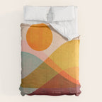 Abstraction_SUNSET_LANDSCAPE_POP_ART_Minimalism_018X Comforter Gallery Image 6
