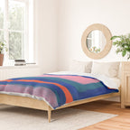 Double Blue Pink Colourfield  Duvet Cover Gallery Image 2