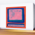 Double Blue Pink Colourfield  Wall Mural Gallery Image 2