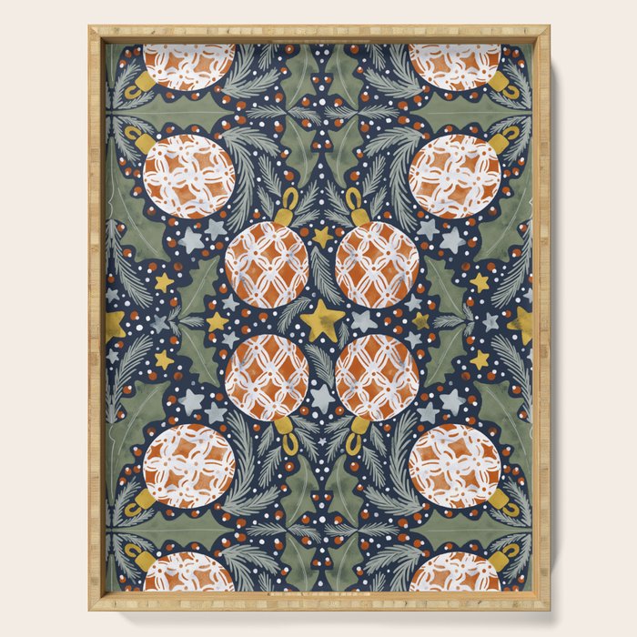 Yuletide Ornament Bliss Serving Tray Gallery Image 1