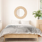 White Topographic Map Duvet Cover Gallery Image 3