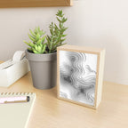 White Topographic Map Mini Art Print Gallery Image 2