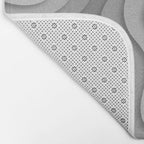 White Topographic Map Bath Mat Gallery Image 2