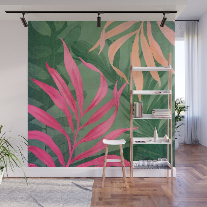 Abstract Art Tropical Garden 5 Wall Mural Gallery Image 1