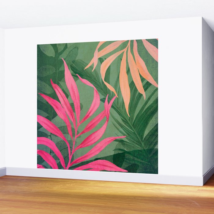 Abstract Art Tropical Garden 5 Wall Mural Gallery Image 2