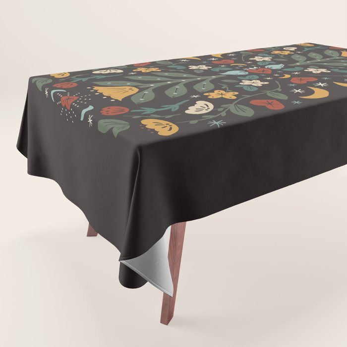 Folk Floral | Fall Colors Tablecloth Gallery Image 1