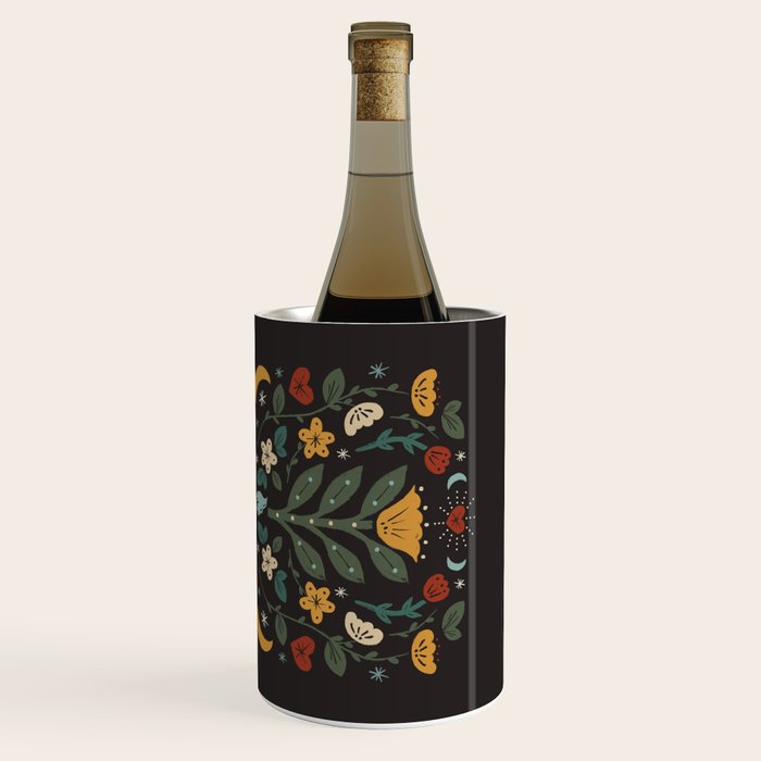 Folk Floral | Fall Colors Wine Chiller Gallery Image 3