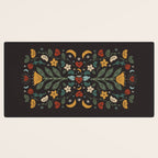 Folk Floral | Fall Colors Desk Mat Gallery Image 3